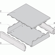 SCHROFF Coffret Interscale, non perforé, 88 mm, 399 mm, 221 mm_1