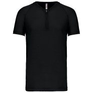 T-shirt sport unisexe 1/4 zip manches courtes - PROACT - Réf: PA486 - Ultra résistant et respirant_1