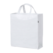 Sac shopping RPET - polyester laminé avec soufflet et anses courtes - 110 g/m² - labélisé RPET_1