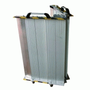 Rampe pliante en aluminium - largeur 82 cm - poignée, roulettes et grande capacité de charge jusqu'à 650 kg_1