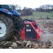 Broyeur de pierre Bugnot avec boîtier 250cv et double entraînement