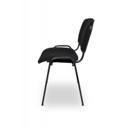 Chaises de conférence ISO standard BL T0001 - robustes et confortables, cadre en acier peint en noir ou chrome_1