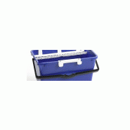 Seau laveur de vitres 18l bleu+tamis+crochet porte-outils moerman_1