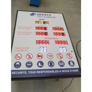 Afficheur lumineux de sécurité