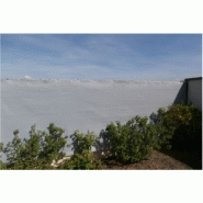 Brise vue pour balcon - Rouleau de 50m - Hauteur 1m - Gris clair S-F1090DT-100GRIS - Occultation 92% - Polyéthylène 230g/m² - Anti-UV_1