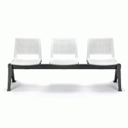 Poutre d'accueil visiteurs So Lugo - P35, 2 places, Paire d'accoudoirs fixes BR57, Piètement type F - robuste et confortable_1