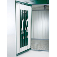 Abri de jardin en métal 4,92 m² Biohort Europa 4A - Ep. 0,53 mm - Gris avec accessoires inclus_1