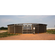 Marcheur CTL circulaire, semi couvert pour 4 à 8 chevaux - Modèle à lisses ajourées