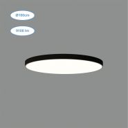 Plafonnier LED Ø100cm - 120W - 9100lm - Blanc ou Noir - Variation en Option - IP20_1