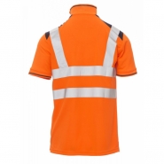 Polos homme manches courtes Guard bicolore - bandes réfléchissantes haute visibilité - norme CE II CAT - Pologuard001028-0028-02011_1