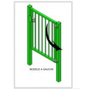 Portillon de sécurité industriel - France Arceaux - robuste et réglable avec serrure en aluminium_1