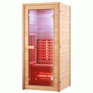 SAUNA ​​INFRAROUGE BOREAL® ​DIFFUSION 90 - 1 PLACE À SPECTRE COMPLET - ​90X90_1
