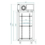 Armoire réfrigérée polyvalente et fiable pour vos besoins professionnels  -  Fermeture des portes avec clé - AULNE_1