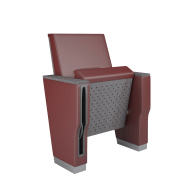 Fauteuil ergonomique avec assise fixe ou rabattable pour auditorium, salles de conférence, de cinéma ou de théatre -royale