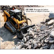 Godet broyeur CB 1500 - Idéal pour béton armé et déchets de démolition - Capacité 0,55 à 0,75 m³ - Puissant, avec rotor à dents_1