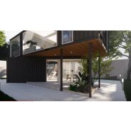 Maison modulaire à ossature acier - modèle ISK164 avec grande terrasse - 164m²_1