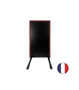 Panneau trottoir cadre bois sur piétement noir effet ressorts - 105 x 56 cm - Référence : PFN132A_1