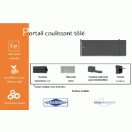 Portail coulissant tôlé - 9000 / 2250_1