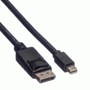Roline green câble displayport dp m - mini dp m, tpe, noir, 2 m_1