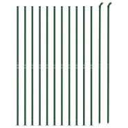Vidaxl clôture en treillis métallique avec bride vert 1x25 m 154169_1