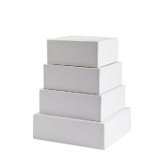Boîte pâtissière en carton blanc 18x18x8cm - paquet de 50 - 250gsm_1