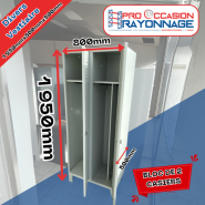 Casiers pour vestiaire en bloc de 2 - 1950mm_1