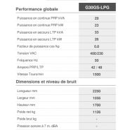 G30GS-LPG (50Hz) - Groupe électrogène industriel insonorisé Genmac - Puissance continue PRP 23 kW_1