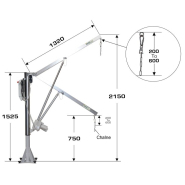 Lèves-personne - élévateur motorisé pour piscine et spa - pivotant sur 360° - modèle haut de gamme - structure en inox et acier galvanisé - charge 130 kg_1