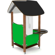 Maisonnette Unimini Ibbo réf-8047325 - Hags - Cabane de jeu pour enfants 1 à 5 ans - 1150x1150x1670 mm_1