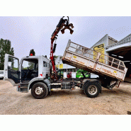 Mercedes ATEGO 1218 Camion benne grue grappin hayon_1