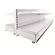 Pied en acier L20cm H15cm - blanc 9003_1