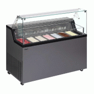 Vitrine pour glace en bac Anthracite RAL 7016 - 223 L | Tefcold - MIRABELLA7_1