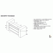 Grande banque d'accueil d'angle Valde - MDD - Blanc, Blanc brillant, Droite_1