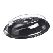 Ravier ovale Galaxie bagasse laminée noire 13,1x8,6x2,2cm - par 200_1