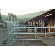 Barrière agricole 1m40 - 3 traverses - GE 240/140/3 - 2m40 x 1m40 en acier galvanisé_1