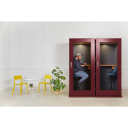 Cabine acoustique Camden Two - MDF et plexiglas - Réduction acoustique 31 dB - Capacité 2 personnes_1
