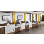 Banques d'accueil Réception - éléments courbes et linéaires pour configurations haut de gamme_1