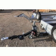 Remorque porte-engins avec plancher toute largeur et ridelles monocoques