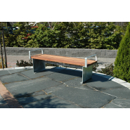 Accoudoir pour banc public Birka réf 8020359 - Hags - montage 1 heure, longueur 1760 mm_1