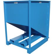 Benne à fond incliné 1 000 L - Référence BAFI1000-3908 - Vidage intégral avec compas-gaz_1
