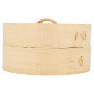 Panier Dim Sum + couvercle en bambou naturel Ø15x8cm_1