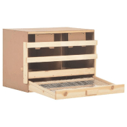 Vidaxl pondoir 2 compartiments 63x40x45 cm bois de pin massif 170652_1