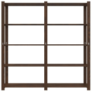 Vidaxl support de rangement à 5 niveaux marron 170x38x170 cm bois pin 373395_1