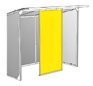 Abri fumeur ECO peint - Structure peinte - Longueur 2550mm - Profondeur 1940mm - Hauteur 2200mm_1