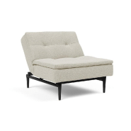 Fauteuil design Dublexo Styletto convertible - lit 90x115 cm - pieds chêne noir - tissu Mixed Dance Natural_1
