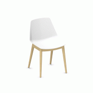 Lot 4 chaises Suite pieds bois blanc_1