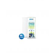 Roll up économique - Kakémono PLV enrouleur aluminium léger - Bâche éco PVC 220 microns - Plusieurs dimensions_1