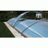 Abri piscine bas Lanzarote - polycarbonate, lignes modernes et modules indépendants_1