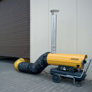 Chauffage à air pulsé mobile au fuel à combustion indirecte - Sovelor HPV - Idéal pour bâtiments industriels, agricoles, chapiteaux et ateliers_1