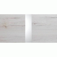 Lit CARAMELLA 160 x 200 cm - décor chêne blanchi rechampis chrome brillant - design moderne et élégant_1